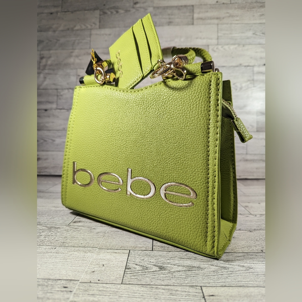 Bebe Fabiola top handle crossbody seagrass
